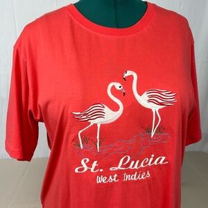 Tropical World West Indies Embroidered Tee sz XL-XXL